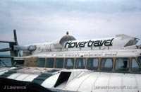 The SRN6 with Hovertravel - View of the superstructure (Pat Lawrence).